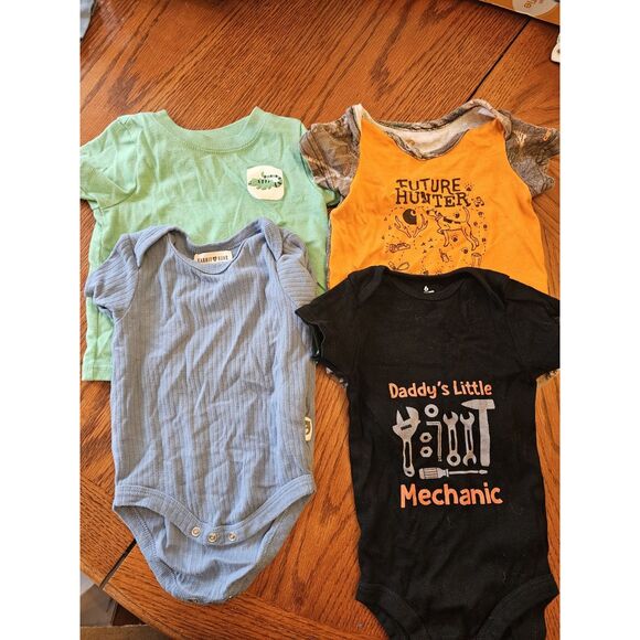 BUNDLE BABY BOY CLOTHES CLOTHING MIX, SIZE 3-6 MONTHS Lot Bodysuits - Picture 1 of 2